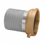 Coupling with Brass Nut, 2-1/2" Aluminum