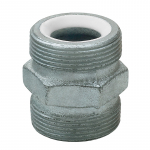 1" Plated Iron Ground Joint Double Spud