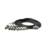 Audio Snake Cable 25-Pin 8 XLR Male 24" Fanouts