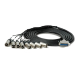 Audio Cable 25-Pin 24" Fanouts Tascam/Digi, 25 ft