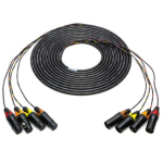 Snake Cable 4-Channel XLR Male/Female, 125 ft