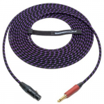 Nylon Mic Cable XLRF and 1/4 SilentPLUG, 25 Foot