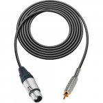 Audio Cable XLR F - RCA Plug 75 Foot Black