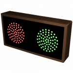 Indicator Dots, Double, Horizontal, Red - Green LED Sign