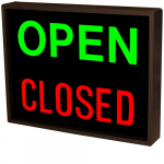 PHX1418GR-100/120-277VAC Open | Closed LED Sign