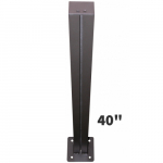 P40B 40" H Single Post with 6" sq Baseplate