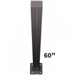 P60B 60" H Single Post with 6" sq Baseplate