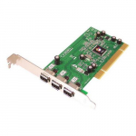 3-Port PCI RoHS Compliant, FireWire Adapter