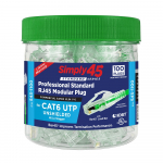 Standard Green Tint Cat6/6a UTP RJ45 Modular Plug