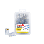Cat5e Blue Tint Pass-Through RJ45 Modular Plug
