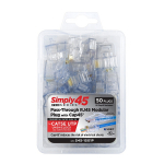ProSeries Cat5e Blue Tint RJ45 Modular Plug