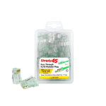 Cat6 Green Tint Pass-Through RJ45 Modular Plug