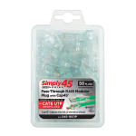 ProSeries Cat5e Green Tint RJ45 Modular Plug