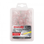 ProSeries Cat5e Red Tint RJ45 Modular Plug