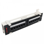 12 Port Wall Mount Loaded UTP Cat5e Patch Panel