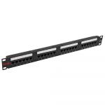 24 Port Wall Mount Loaded UTP Cat5e Patch Panel