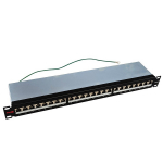 24 Port Loaded Shielded Patch Panel