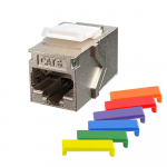 Cat6 STP Keystone Feed-Thru Coupler