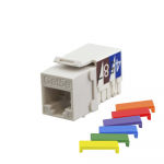 Cat5e UTP 90 Degrees White Keystone Jack