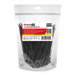 4" 18lb UV Black Cable Ties 500 pc