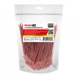 4" 18lb UV Red Plenum Cable Ties 500 pc