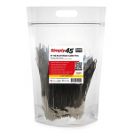 8" 40lb UV Black Cable Ties 500 pc
