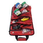 Heavy Duty Roll Up Tool Bag 5 Zippered Pouches
