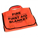Fire Blanket Pouch, Fluorescent Red Nylon