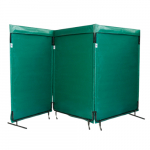 Portable Safety Screen, 6' x 5', Olive Green