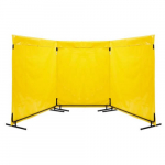 Portable Safety Screen, 6' x 5', Yellow