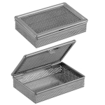 Trinket Box, 3-1/2" x 2-1/4" x 1", Wire Mesh Lid