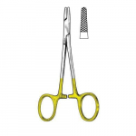 Tungsten Carbide Arruga Needle Holder 6-1/4", Curved