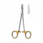 Halsey Needle Holder 5", Serrated Tungsten Carbide