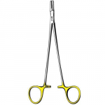 Ryder Micro Needle Holder, 8" Straight, Cross-Serrated