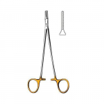 Ryder Micro Needle Holder, 9" Serrated Tungsten Carbide