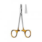 Webster Needle Holder 5-1/4", Serrated Tungsten Carbide