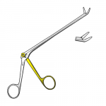 Cushing Rongeur, 2 mm x 10 mm, Upwards, Reusable, 11"