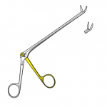 Cushing Rongeur, 1.5 mm x 10 mm, DLC Carbon Coating, 6"