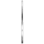 Aachen Malleable Straight 22mm/25x200mm Brain Spatula