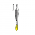 Adson Tissue Forceps, Tungsten Carbide, 1x2 Teeth, 6"