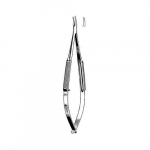 Troutman Micro Needle Holder 4-3/4", Curved Jaw