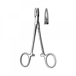 Collier Needle Holder 5-1/4", Serrated Fenestrated Jaw
