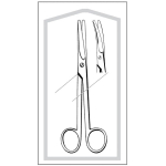 Econo Sterile Mayo Dissecting Scissors, Curved, 6-3/4"