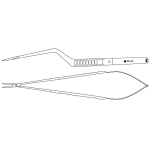 Micro Needle Holder, 7", Bayonet Flat
