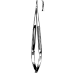Micro Needle Holder, 7", Curved