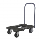 32" x 20-1/2" x 9-1/2" All-Terrain Push Cart Black Dolly, 1500lb