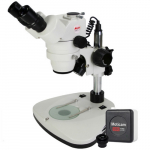 Zoom Stereo Microscope 0.75-4.5X, 1080P Camera