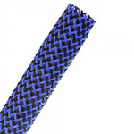 Flexo PET 1/8" Tubing, Black and Neon Blue