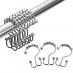 Double Glide Shower Curtain Rings Hook