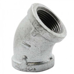 1-1/2" Galvanized Steel 45 Degrees Elbow